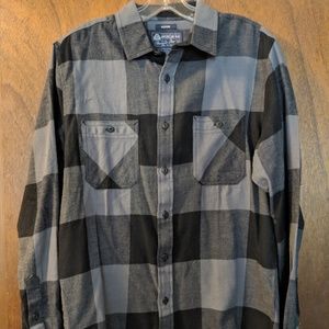 Grey and Black Flannel shirt - American Rags